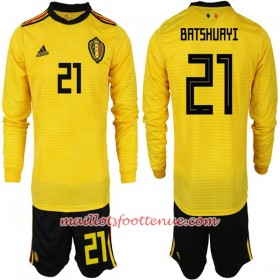 Maillot/Tenue Belgique BATSHUAYI 21 Enfant Extérieur Coupe du monde 2018 Manche Longue